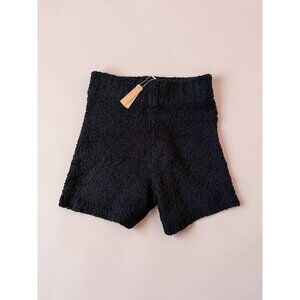 SKIMS Black Fuzzy Onyx Shorts Size S/M NEW NWT